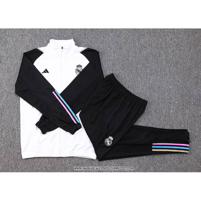 Tuta da Track Giacca
 Real Madrid 23-24 Bambino
 Bianco
 e 
Nero
